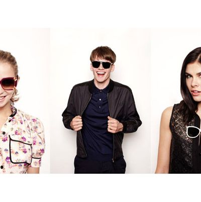 Annabelle Dexter-Jones, Tom Guinness, and Emily Weiss model for Louis Vuitton.