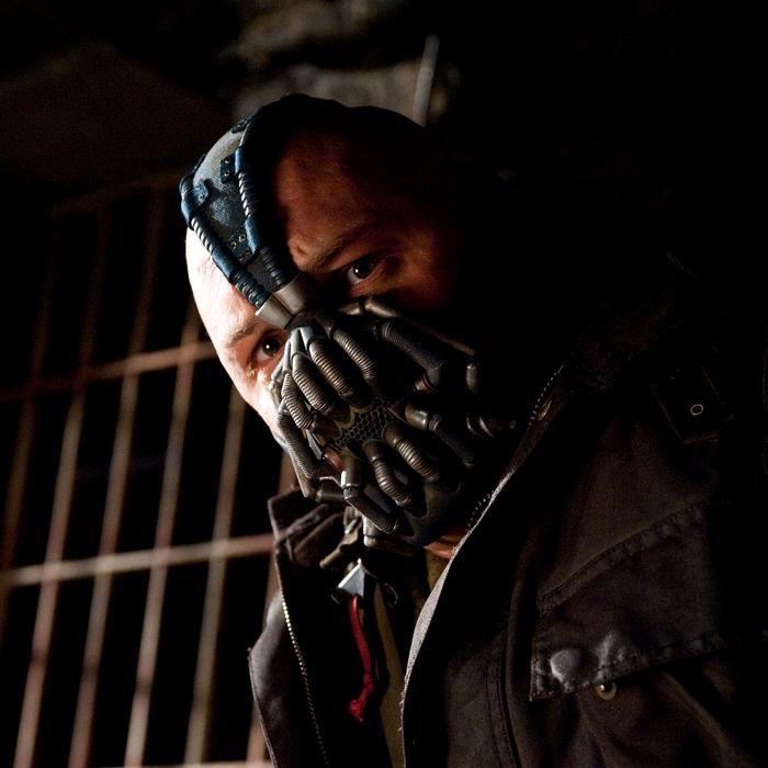 TOM HARDY as Bane in Warner Bros. Pictures’ and Legendary Pictures’ action thriller “THE DARK KNIGHT RISES,” a Warner Bros. Pictures release. TM and ? DC Comics