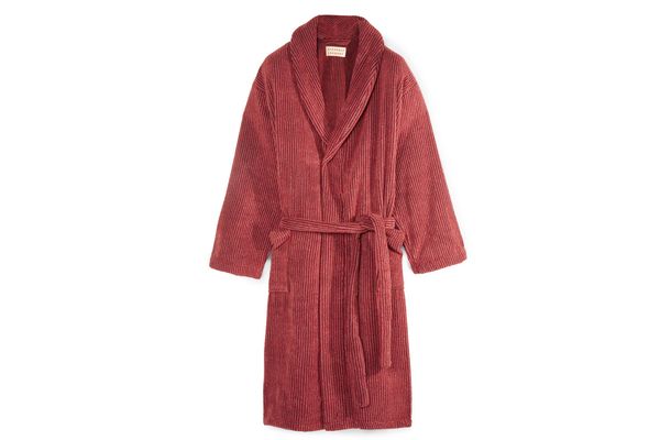 Cleverly Laundry Striped Cotton-Terry Robe