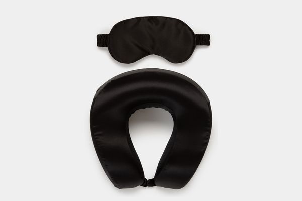 Calpak Silk Travel Neck Pillow & Eye Mask Set