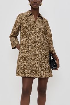 English Factory Leopard Collar Mini Dress