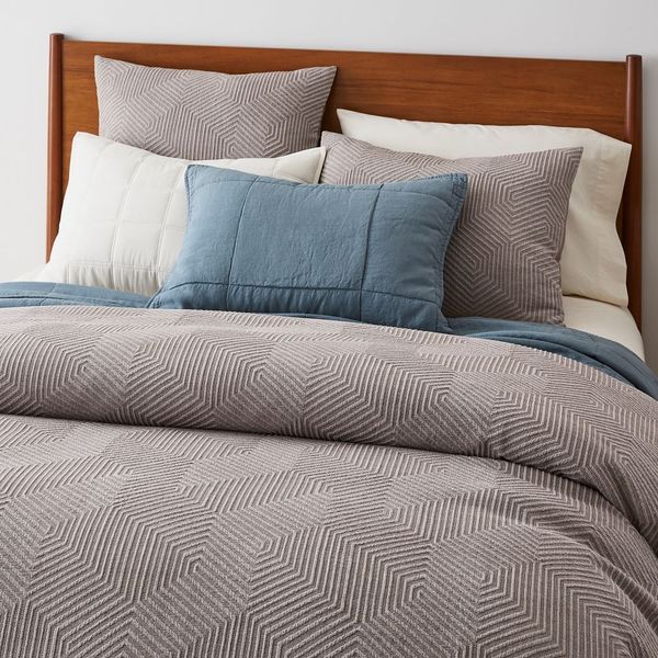 West Elm Modern Geo Duvet Cover, Full/Queen