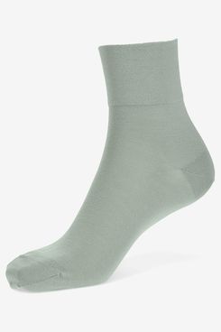 Tabio Premium Silk Short Crew Socks