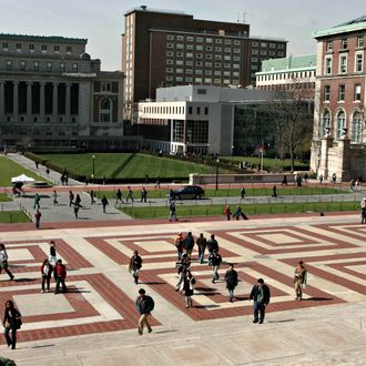 Columbia University in New York on Wednesday April 11, 2007. John Kluge donated one the largest ever gufts to an American University totaling $400 milion.