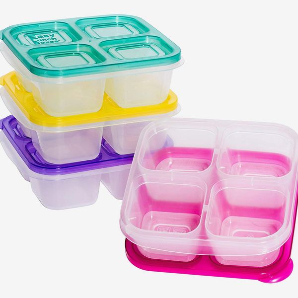 Avocardio Bento Lunch Box Set of 4 Snack Case Food Container Exercise Theme NEW 