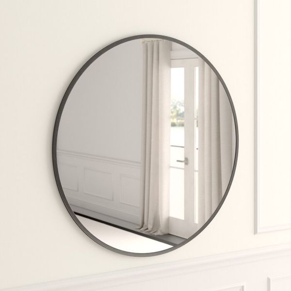 Re/Fine Sabine Metal Round Wall Mirror