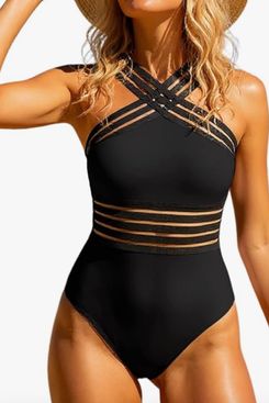 Hilor Front Crossover Swimsuit