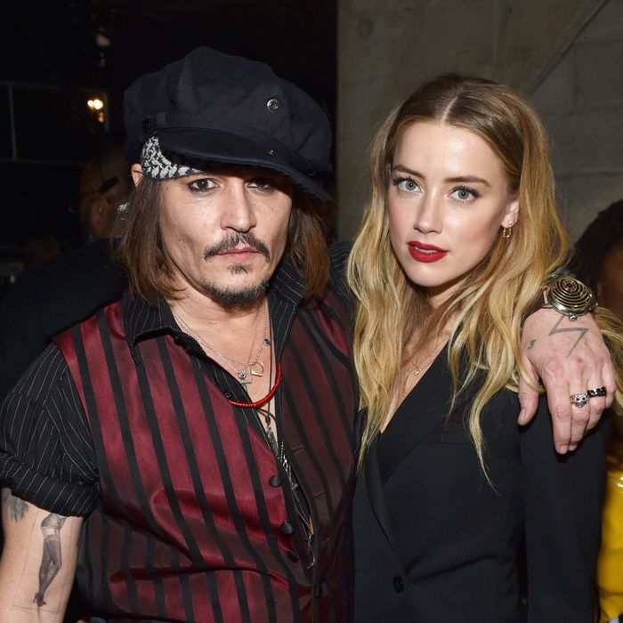 Johnny Depp and Amber Heard.