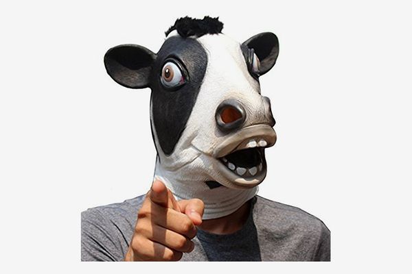 Yilu Leather Halloween mask,Full Face Halloween Mask,Funny Breathable Adjustable Head Hood,for Unisex Adult 
