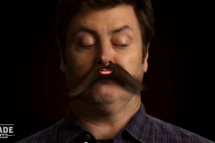 Watch Nick Offerman's Mustache Dance to the Flashdance Song