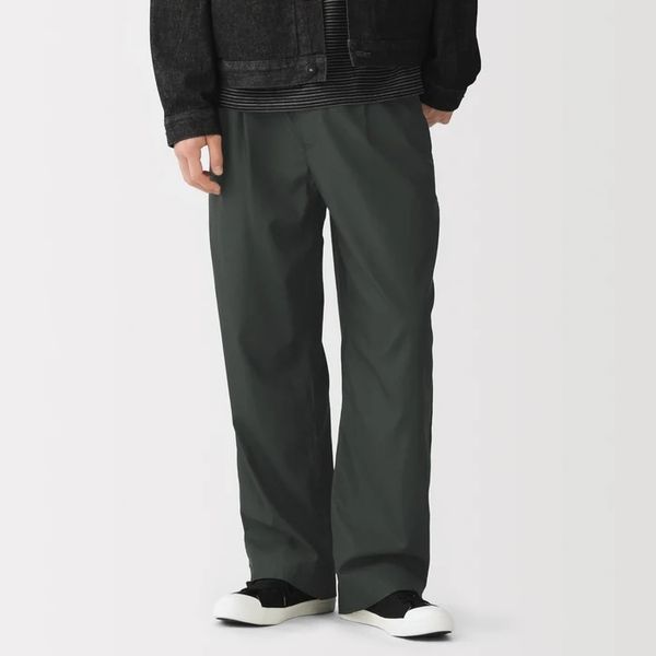 Muji Lyocell Blend Double Darted Pants