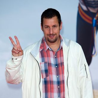 BERLIN, GERMANY - MAY 19: Adam Sandler attends the premiere of the film 'Blended' (German title: 'Urlaubsreif') at CineStar on May 19, 2014 in Berlin, Germany. (Photo by Target Presse Agentur Gmbh/Getty Images)