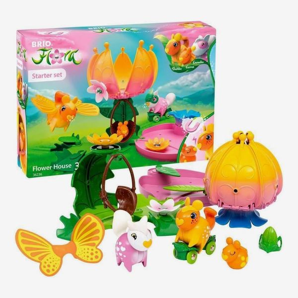BRIO Flora Flower House Starter Set Interactive Build & Decorate Playset