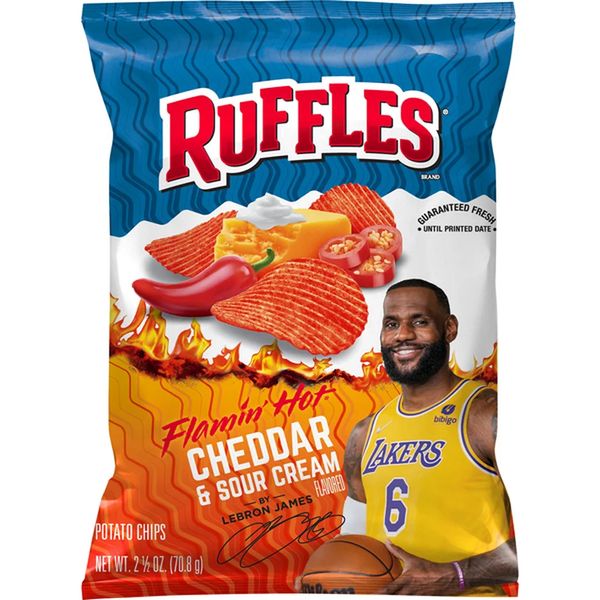Ruffles Flamin' Hot Cheddar and Sour Cream Potato Chips