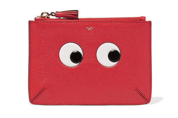 Anya Hindmarch Loose Pocket Embossed Textured-Leather Pouch
