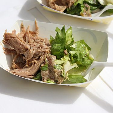 Pulled pork and escarole salad