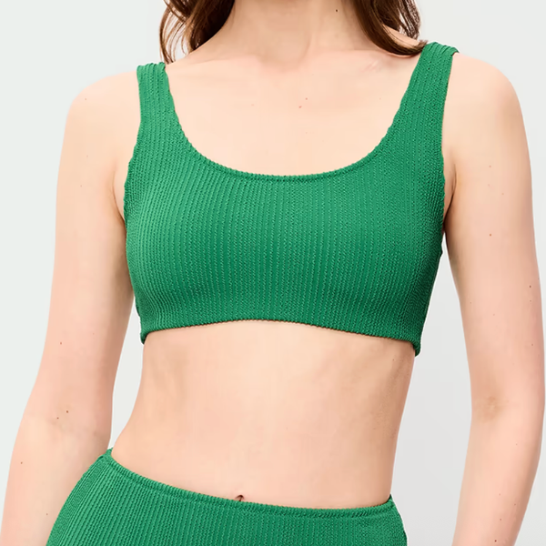 Old Navy Ribbed Scoop-Neck Swim Top