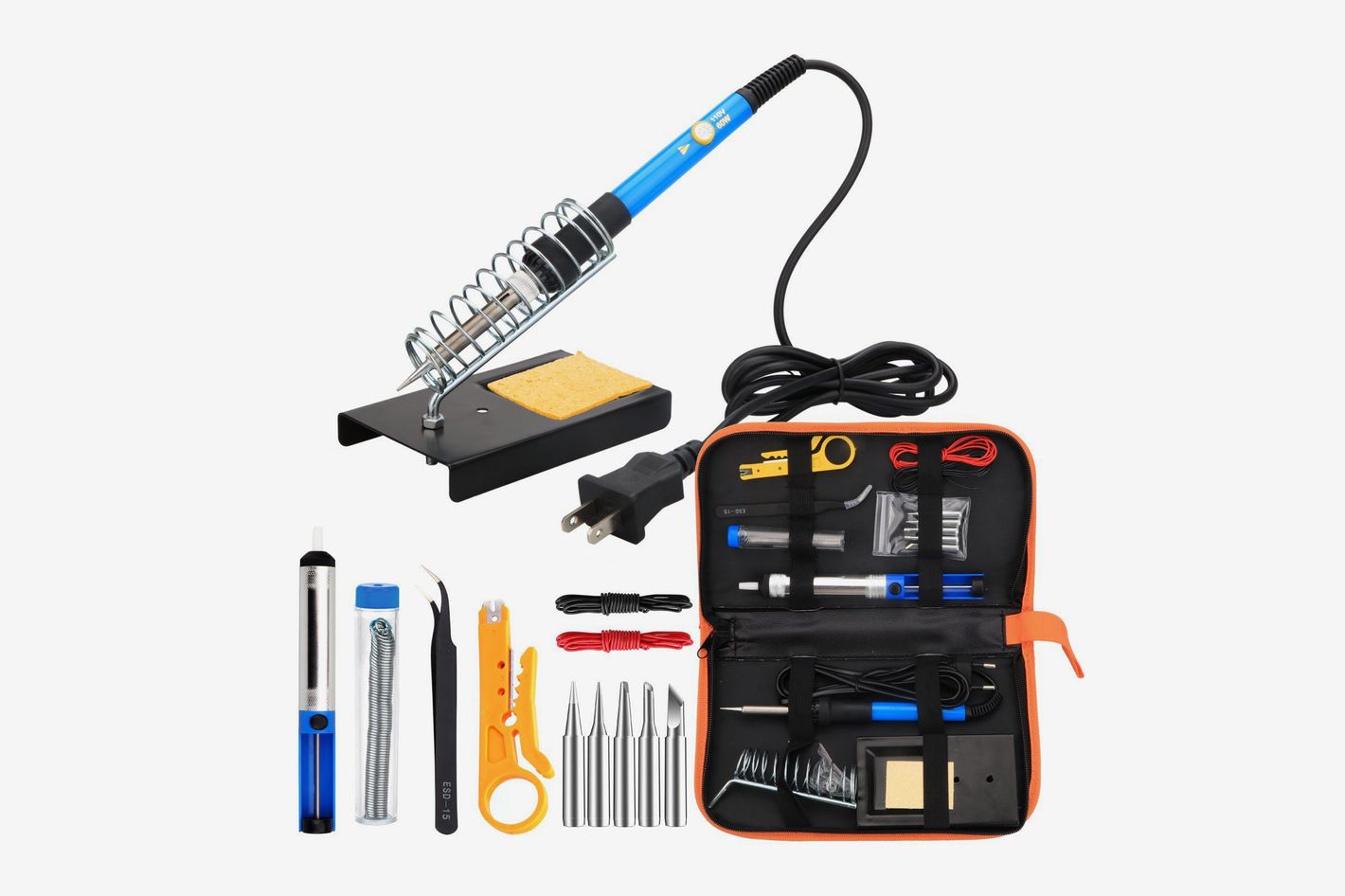 Plug Type: UK Soldering 20 in 1 60W Electric Soldering Iron Set Portable Electric iron Tools Kit Accessories 