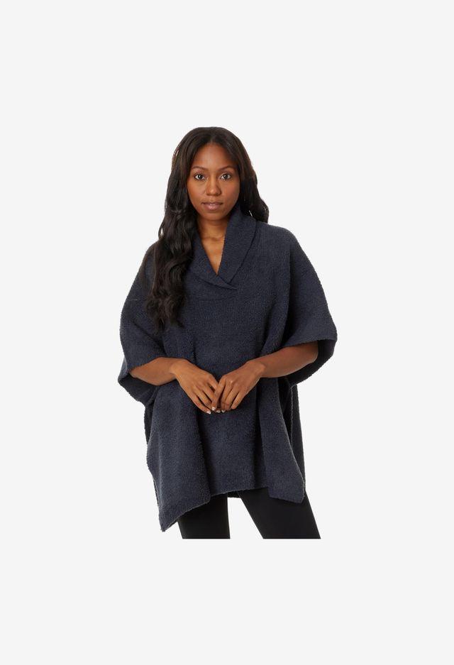 Barefoot Dreams CozyChic Shawl Collar Poncho