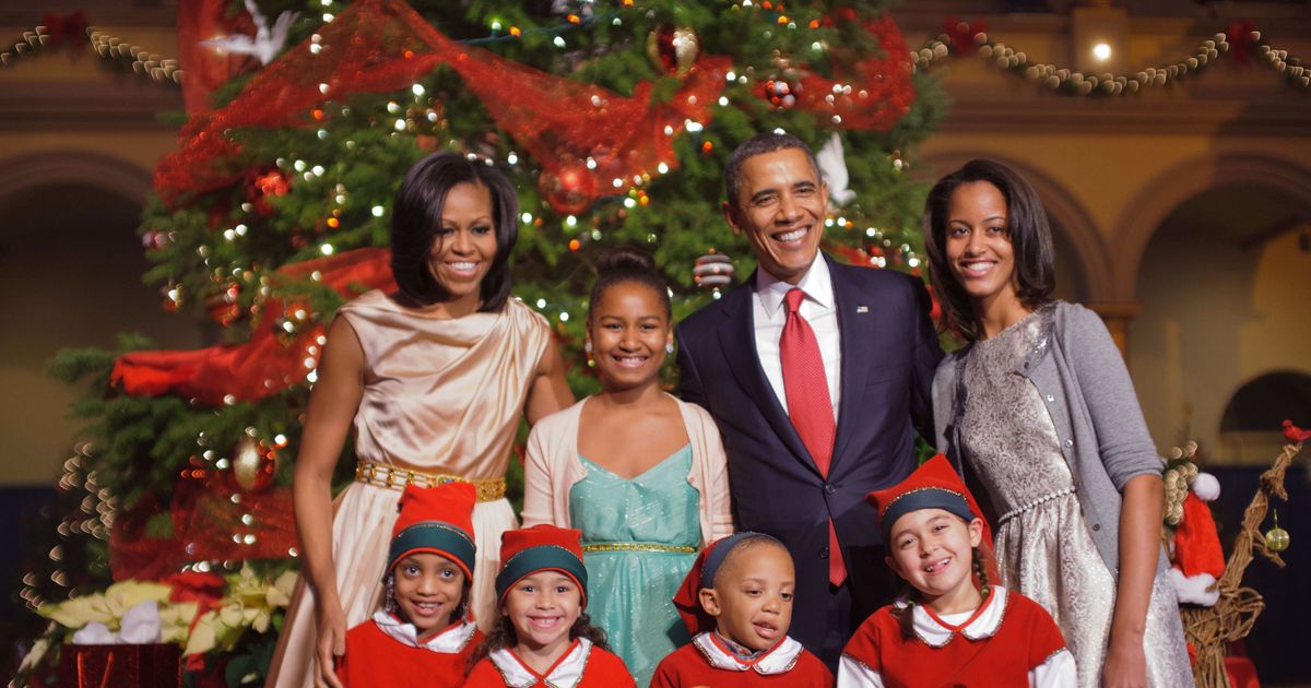 The Obamas Get Gussied Up for Elves, Diana Ross