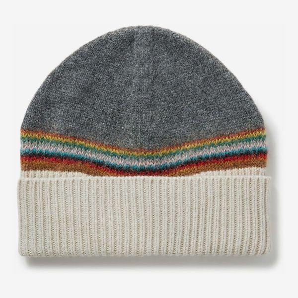 Paul Smith Gray Signature Stripe Beanie