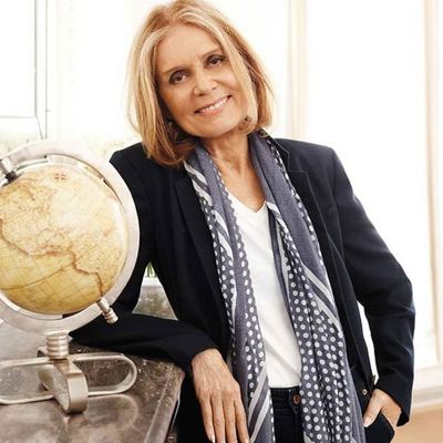 A yet-to-be-realized Lands' End tote; Gloria Steinem.