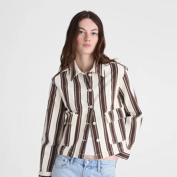 Madewell Cropped Button-Front Jacket