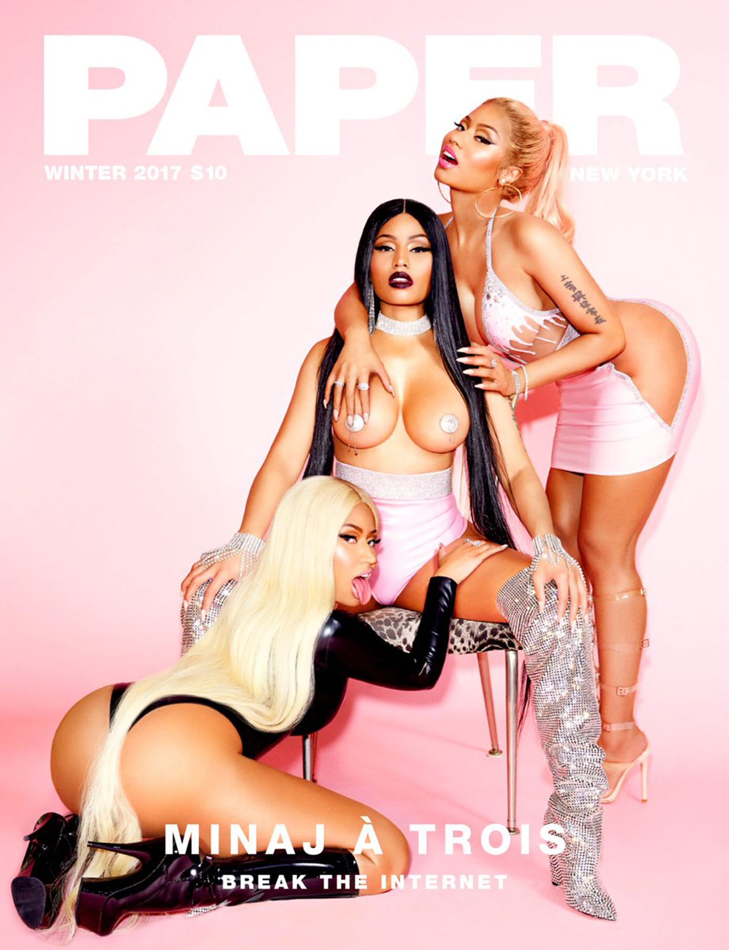 Nicki Minaj Goes Topless for 'Paper' Magazine