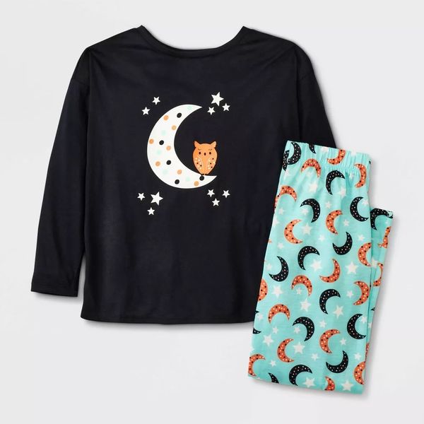 Cat & Jack Girls' 2 Piece Long Sleeve Pajama Set