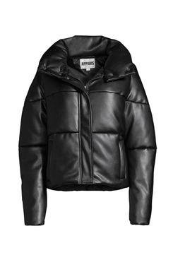 Appparis Jemma Leather-Look Puffer Jacket