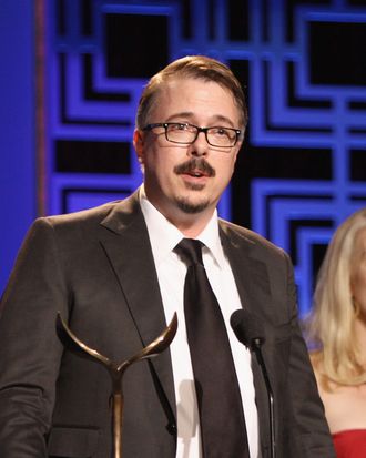 Writer Vince Gilligan accepts the Writers Guild Award for Drama Series onstage during the 2013 WGAw Writers Guild Awards at JW Marriott Los Angeles at L.A. LIVE on February 17, 2013 in Los Angeles, California.