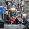 Investigators at the scene of a New Year's attack in New Orleans' French Quarter