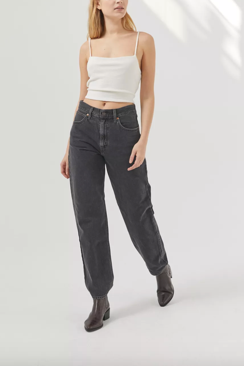 Dawwoti Frauen-Denim Slim Fit Jean Shorts Low Rise Jeans Mode Ausgefranste Raw Hem Pants