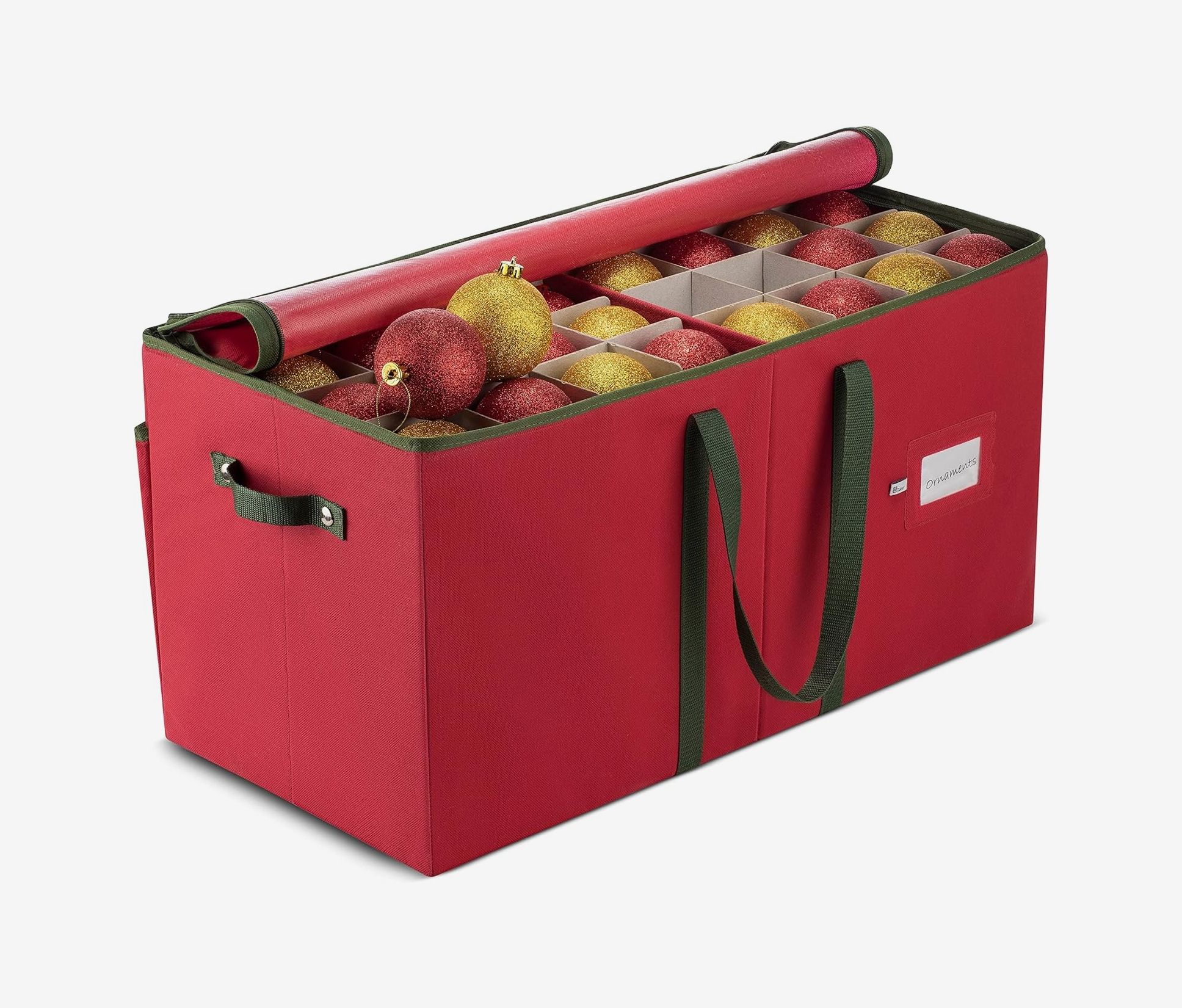  Sterilite 20 Compartment Christmas Holiday Ornament Storage  Box, Red (6 Pack) : Home & Kitchen