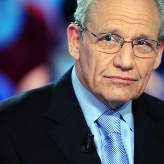 US journalist Bob Woodward takes part in the TV show 