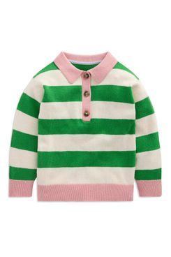 Mini Boden Kids’ Stripe Rugby Sweater