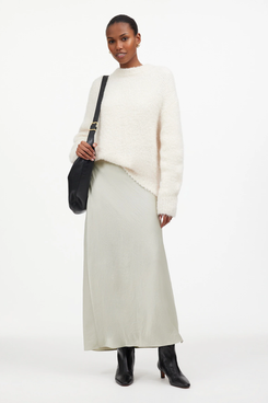 Madewell Satin Maxi Slip Skirt