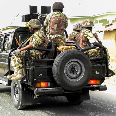 The Nigerian military on patrol earlier this year.