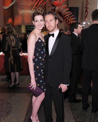 Anne Hathaway and Adam Shulman.