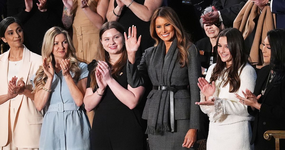 Melania Made Some New Friends for Trump’s Speech