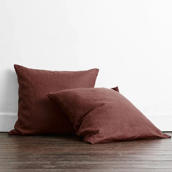 Bed Threads Cacao European Pillowcases (Set of Two)