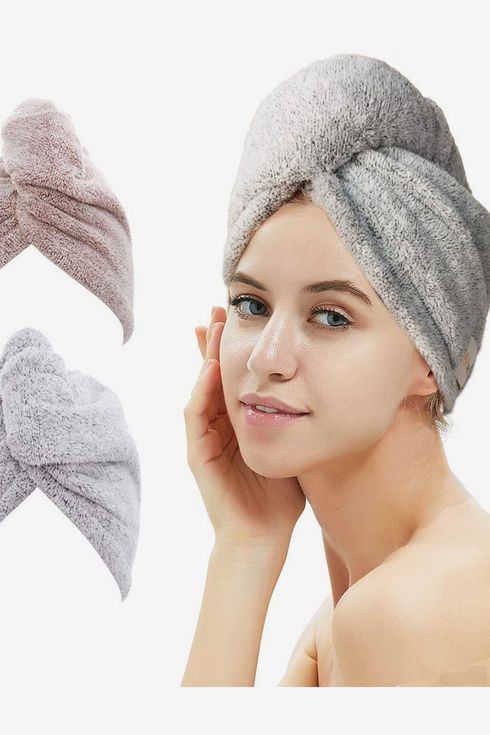 3 pcs Headphone Microfiber Band Dries Hair Towel Turban Fast Drying