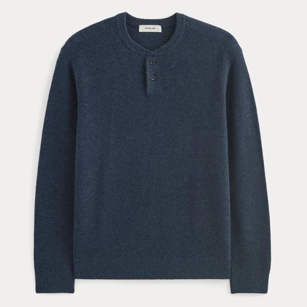 Everlane Henley in Wool Cashmere