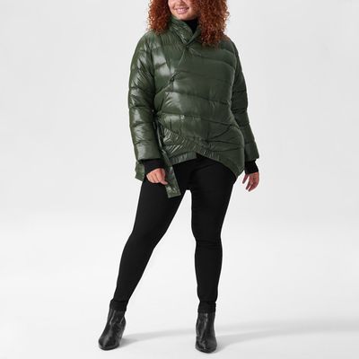 Buy Khaki Green Square Quilted Parka Jacket from Next USA