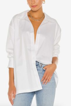 oversized white shirt for women