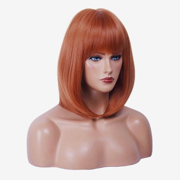 Auburn Bob Wig with Bangs