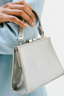 Vintage Silver Mini Handbag