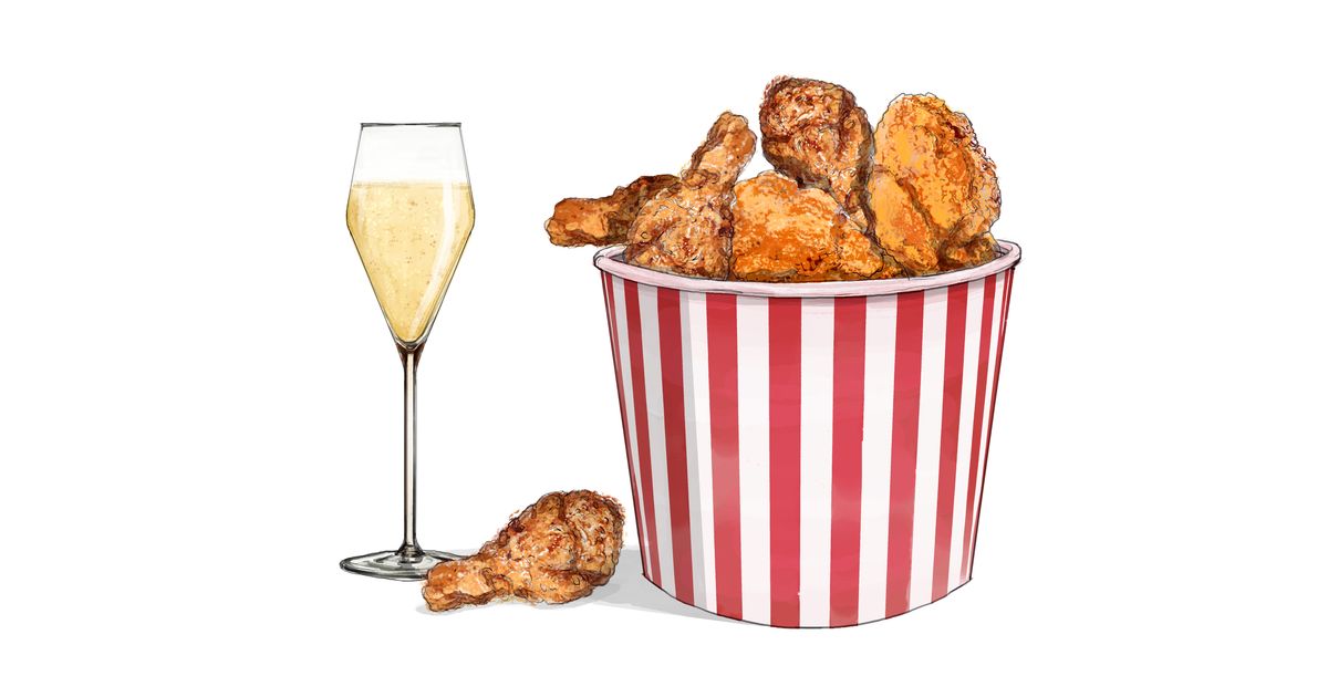 Why Champagne Is Perfect to Drink With Fried Chicken