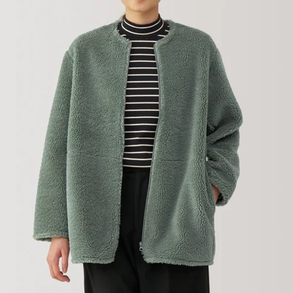 Muji Boa Fleece Coat