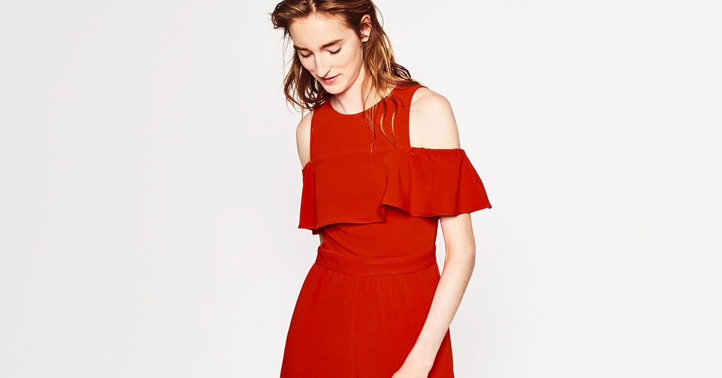 Cheap Thrill: A Frilled Tomato-Red Jumpsuit